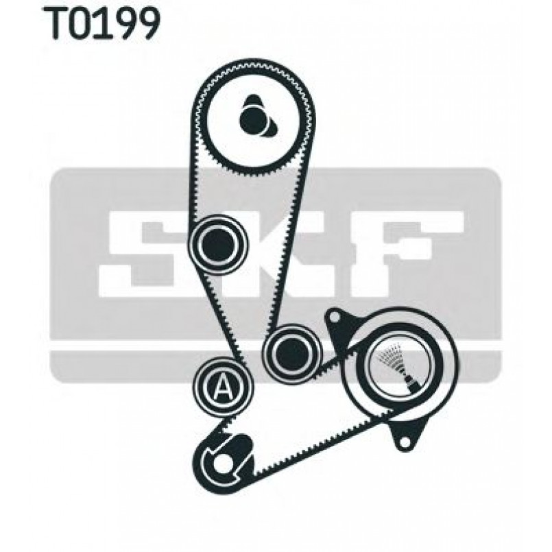 VKMA 02390 SKF Комплект ГРМ (ремінь + ролик)